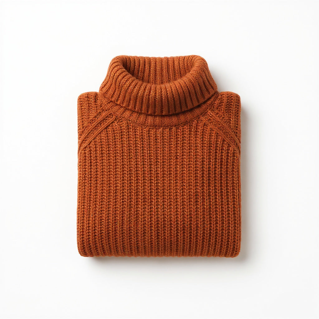 chunky-roll-neck-sweater-rust-folded
