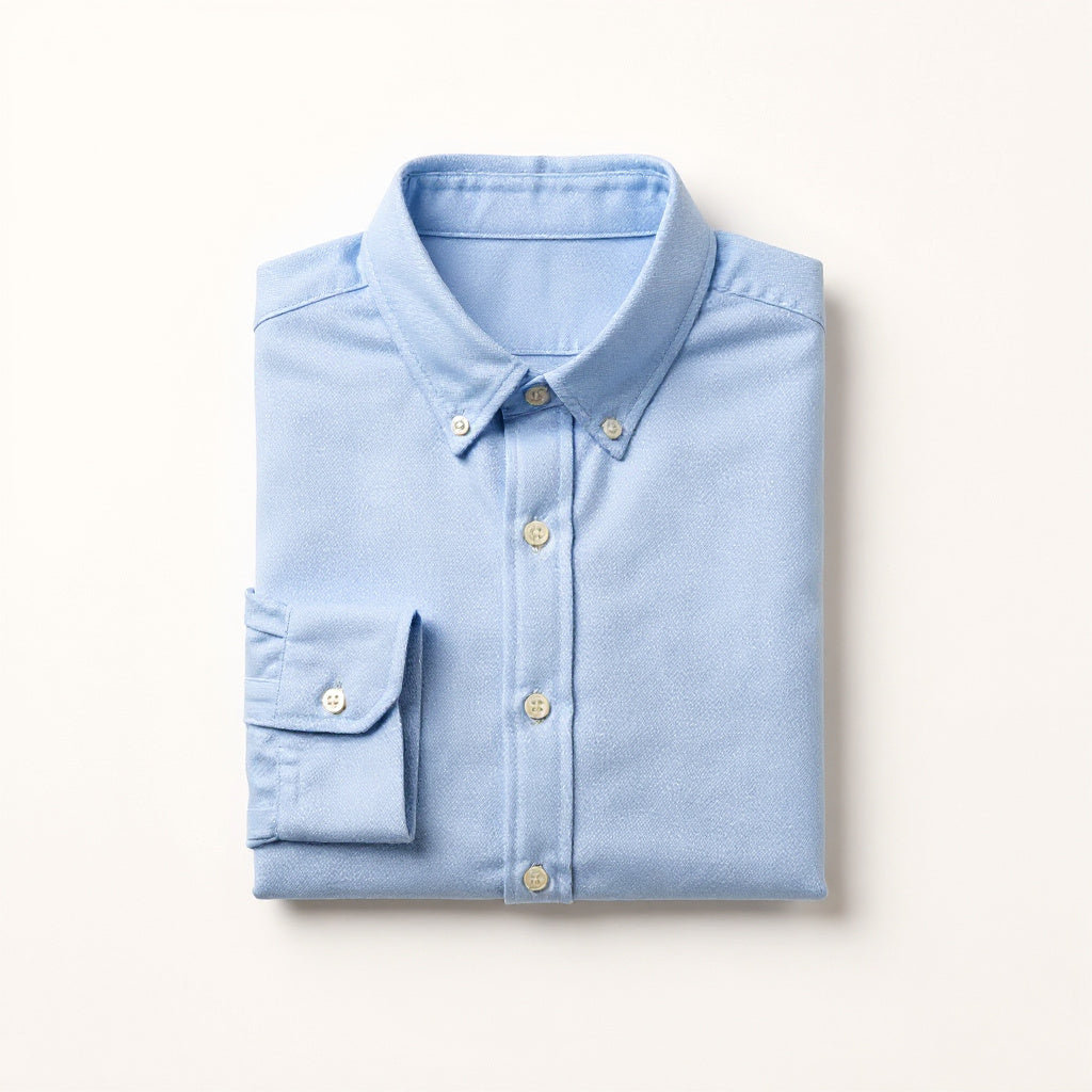 oxford-button-down-light-blue-folded
