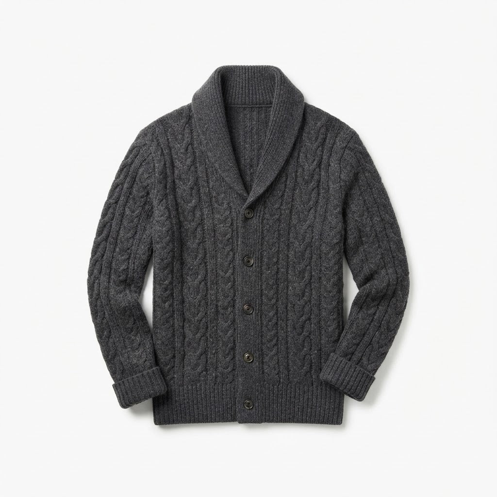 shawl-collar-cardigan-charcoal-front